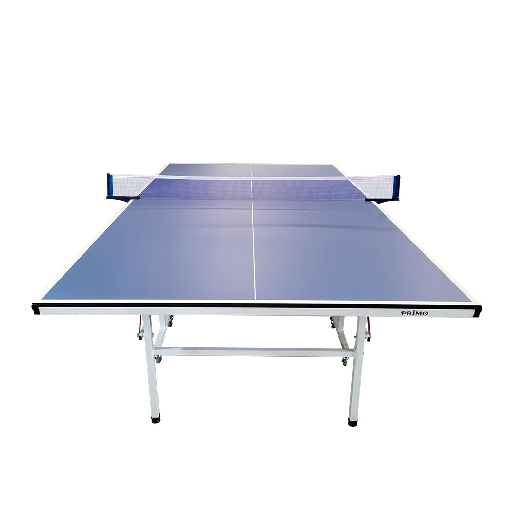 SPINIX Optimal 19mm Indoor Table Tennis Ping Pong Table With Accessories Package - Blue Top