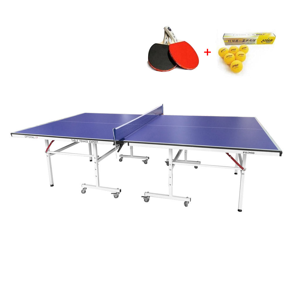 SPINIX Indoor Optimal 19mm Table Tennis Ping Pong Table with Accessories Package