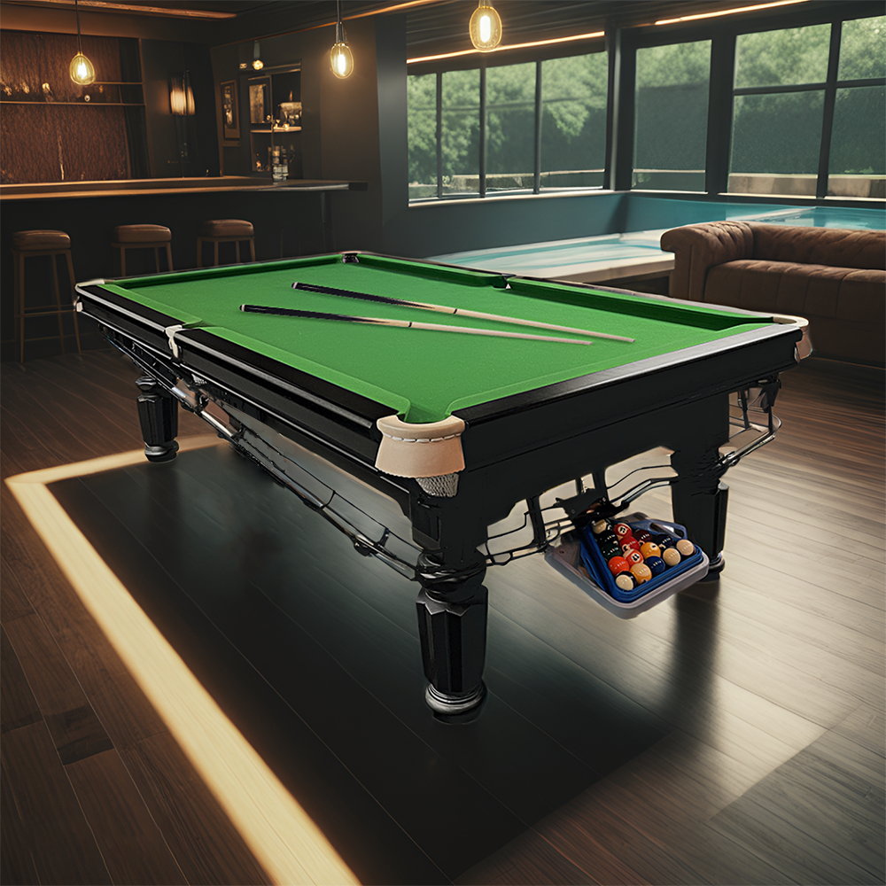 QUESLA 45mm Thickness Slate 8FT Pool Table/Billiard Table  Free Installation&Delivery (New Arrival Special $1999.99,Original Price: $2799.99)-Red&Green&Blue&Black