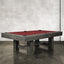 QUESLA WYJ03 8FT Slate Billiard Table W/ Free Accessories Pool Table - Grey&Red