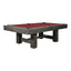 QUESLA WYJ03 8FT Slate Billiard Table W/ Free Accessories Pool Table - Grey&Red