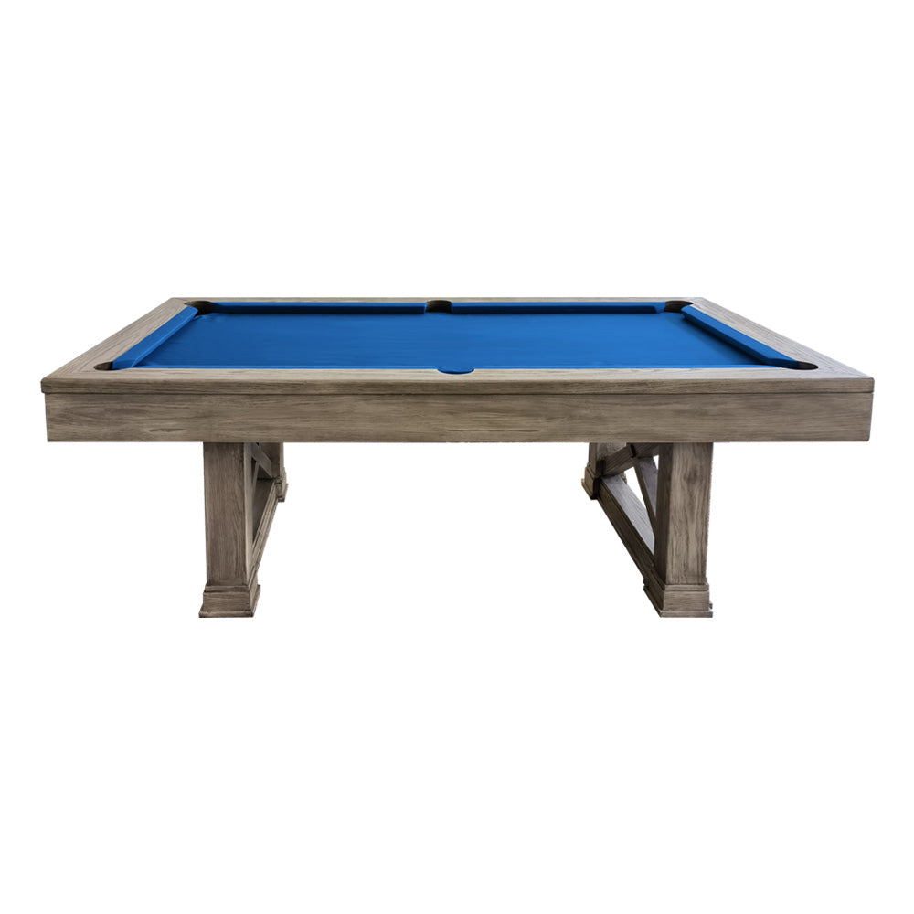 QUESLA YJ05 7FT Slate Billiard Table w/ Free Accessories Pool Table - Grey&Blue