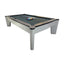 QUESLA G02 9FT Slate Billiard Table w/ Free Accessories Pool Table - Grey&Grayish Blue