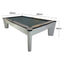 QUESLA G02 9FT Slate Billiard Table w/ Free Accessories Pool Table - Grey&Grayish Blue