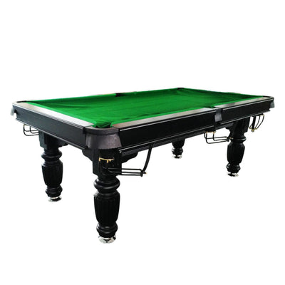 QUESLA 7FT Luxury Slate Pool Table Solid Timber Billiard Table Professional Snooker Game Table With Accessories Pack,Black Frame