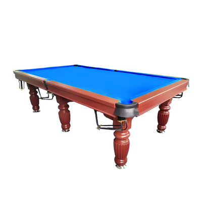 QUESLA 9ft Luxury Slate Pool / Snooker / Billiard Table Walnut Frame