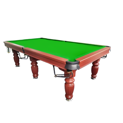 QUESLA 9ft Luxury Slate Pool / Snooker / Billiard Table Walnut Frame