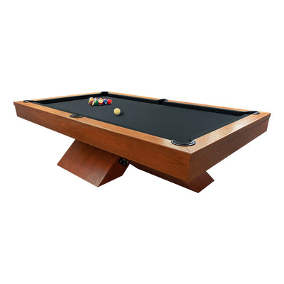 QUESLA WY20 9FT Luxury Slate Billiard Table w/ Free Accessories Pool Table 3 PCS Slate - Yellow&Dark Grey