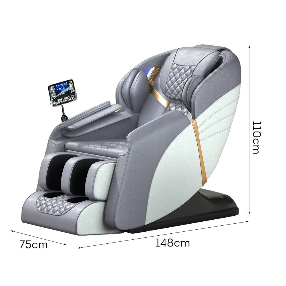 RELAXA V8 SL Track Electric Massage Chair with Zero Gravity - Gray
