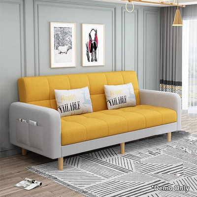 LIVARA 170cm/ 200cm Multifunctional Sofa Bed Solid Wood Frame