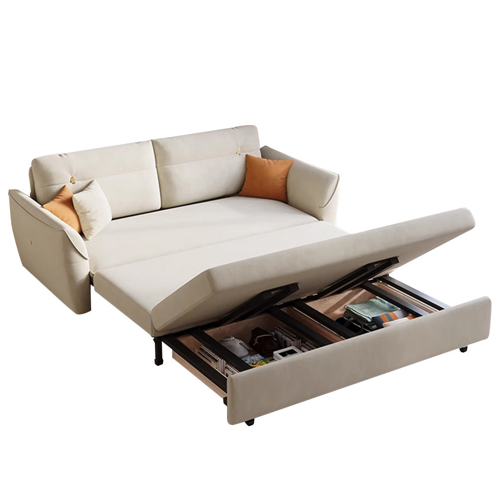 LUXORA 130-210cm Telescopic Storage Sofa Folding Sofa Bed