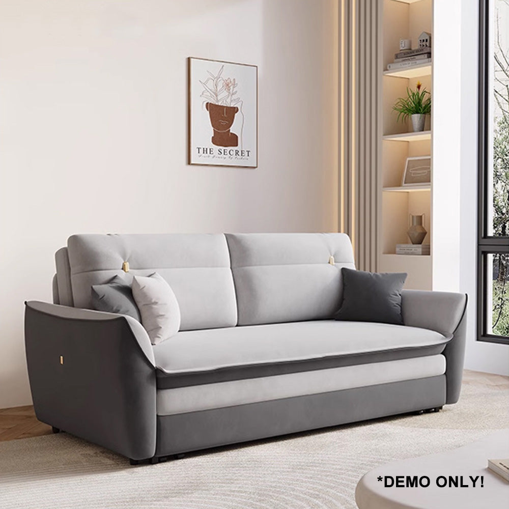 LUXORA 130-210cm Telescopic Storage Sofa Folding Sofa Bed