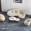 LIVARA Two-Seater Velvet Fabric Sofa (NOT MINI VERSION) - Beige