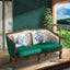 LIVARA Two-seater Solid Wood Sofa w/Cushion