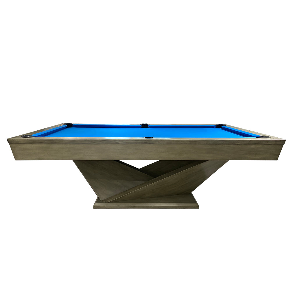 QUESLA WP06 8FT Luxury Slate Billiard Table W/ Free Accessories Pool Table - Grey&Blue