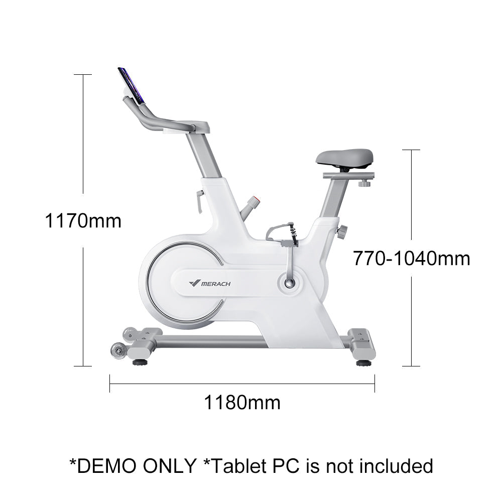 FITPRO MR667 6 KG Flywheel Spin Bike Home Gym Train - White