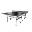 DOUBLE HAPPINESS Premium 13mm Indoor Black&Blue Foldable Solo Play Table Tennis Pingpong Table - Bats Balls Net