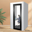 MODERA 1.2x1.4m Movable Soundproof Booth w/ Desk - White