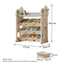 LIVARA Multifunctional Toy Storage Rack Bookshelf