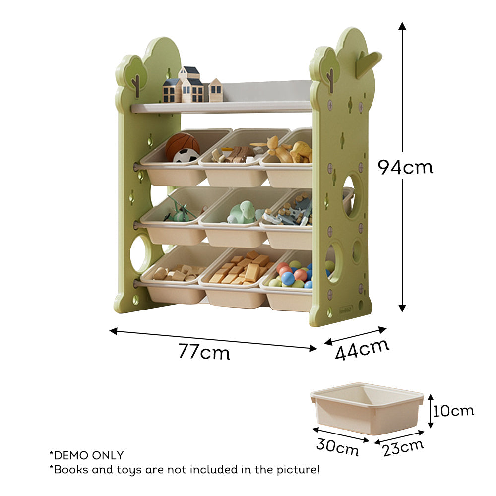 LIVARA Multifunctional Toy Storage Rack Bookshelf