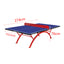 SUNNET PRO Size Upgraded Version Rainbow/Arc Frame Heavy Duty Outdoor Table Tennis/Ping Pong Table