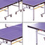 DHS T2023&T2123 Premium 18mm&15mm Indoor Blue Table Tennis Pingpong Table - Bats Balls Net