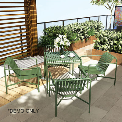 SOLARA Outdoor Iron Table/Bench/Chair/Sofa/Bar Stool - Green