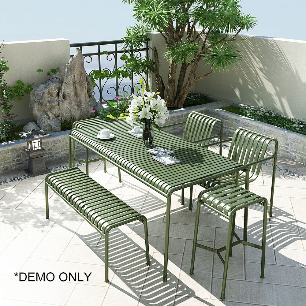 SOLARA Outdoor Iron Table/Bench/Chair/Sofa/Bar Stool - Green