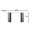 LIVARA Marble Tabletop Dinner Table Solid Wood Table Legs