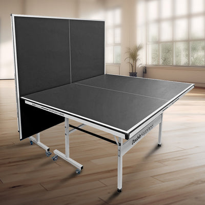 SPINIX Premium 19 Indoor Table Tennis/Ping Pong Table Top With Free Accessories - Black Top