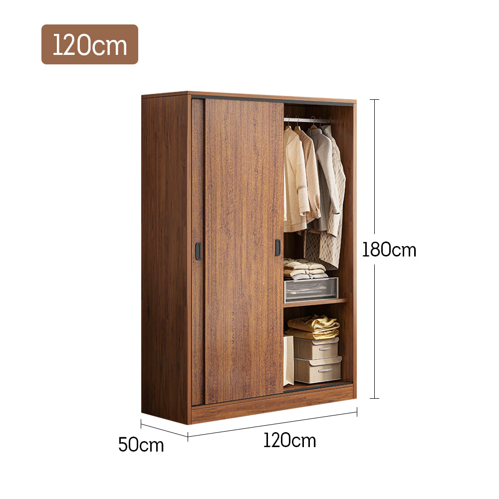 LIVARA 80/ 120/ 160CM Sliding Door Wardrobe Particle Board